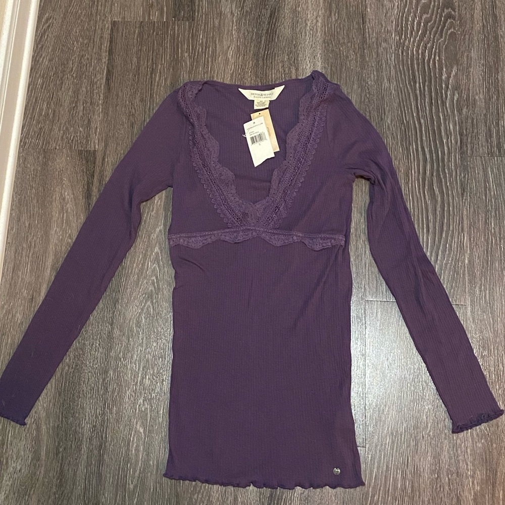 Elena Gilbert Ralph Lauren Denim & Supply Drop Needle Top